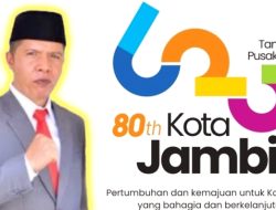 Logo HUT 625 dan 80 Tahun Kota Jambi Resmi Dipublikasikan