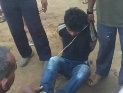 Warga Serahkan Terduga Pelaku Penikaman, ke Polsek Rantau Rasau