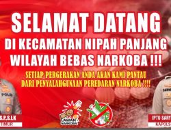 ‎Polsek Nipah Panjang, Komitmen Berantas Penyalahgunaan Narkoba