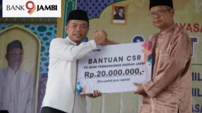 Gubernur Al Haris Apresiasi Bank Jambi, Konsisten Berkontribusi Program Sosial dan Pendidikan