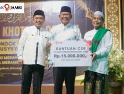 Bank Jambi salurkan CSR ke Ponpes Bustanu Usysyaqil Quran Merangin