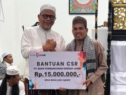 Bank Jambi Salurkan Bantuan CSR Masjid Baitul Mustofa, Wujud Kepedulian terhadap Syiar Islam