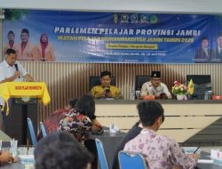 Ketua DPRD Kota Jambi Berharap Sekolah Parlemen Pelajar IPM Jambi, Jadi Wadah Edukasi Politik dan Persiapan Generasi Emas 2045