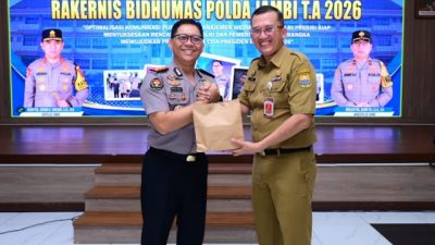 Ariansyah Soroti Peluang dan Ancaman AI di Era Digital, Pada Rakernis Humas Polda Jambi