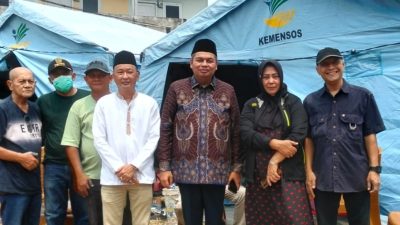 Ketua DPRD Kota Jambi Tinjau Kebakaran Cempaka Putih, Hanguskan 19 Rumah 20 KK dan 59 Jiwa Terdampak
