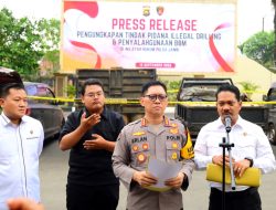 Gelar Konferensi Pers, Polda Jambi Ungkap Penertiban 22.800 Liter Minyak dan BBM