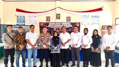 Sosialisasikan Dampak Penyalahgunaan Narkoba, Ditresnarkoba Polda Jambi Turun ke SMAN 9 Tanjabtim 