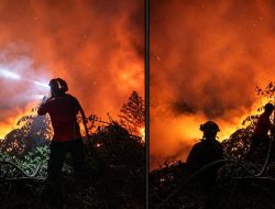 142 Personel Gabungan dan Heli Water Bombing, Perkuat Penanganan Karhutla HLG Londerang