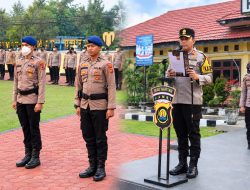 Kapolres Tanjab Timur Pimpin Apel Pagi, Tekankan Pencegahan Karhutla dan Hindari Pelanggaran