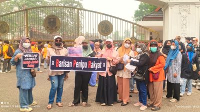 Massa GPS Geruduk DPRD Jambi, Soroti Jalan Khusus Batu Bara dan TUKS PT SAS hingga Lapangan Kerja