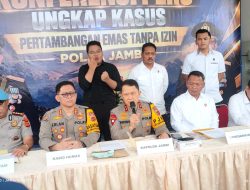 Polda Jambi Bongkar 32 Kasus PETI, Amankan 71 Tersangka dan 3,5 Kg Emas